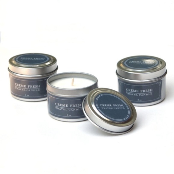 STUDIO HALL COLLECTION NWT CREME FRESH SET of 3 TRAVEL CANDLES - Picture 5 of 6